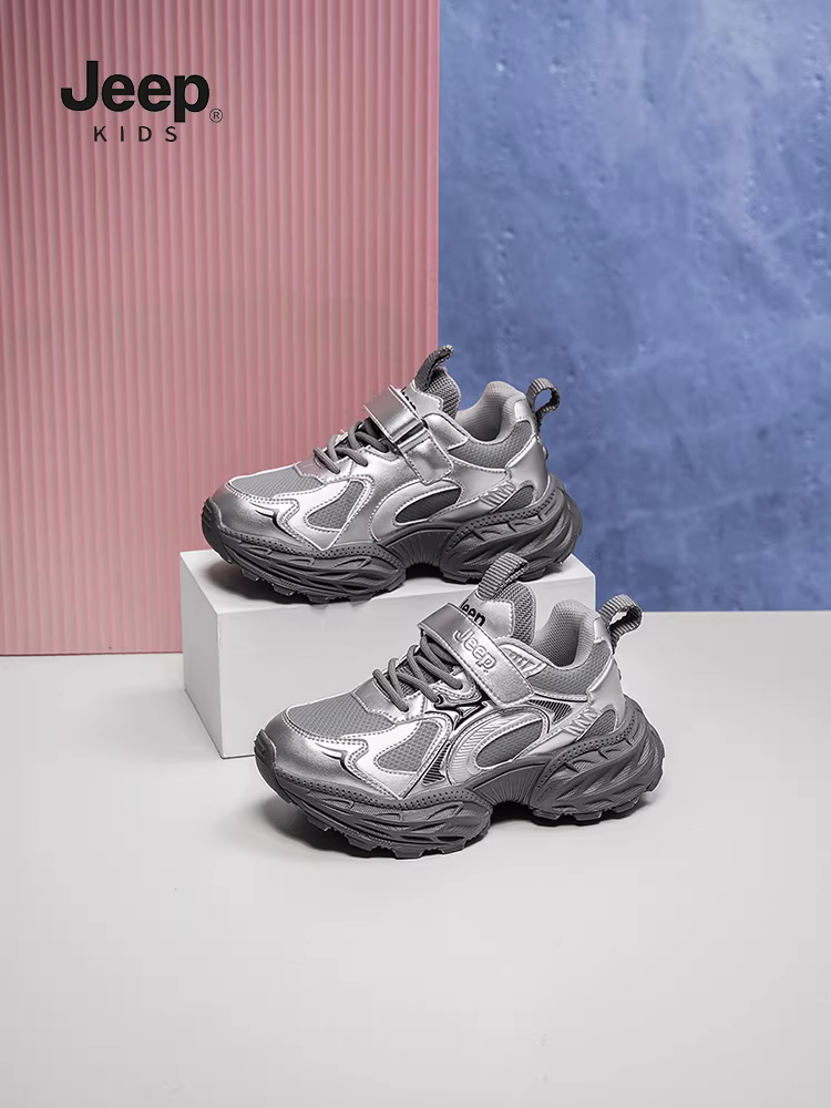 Giày thể thao nhẹ dành cho trẻ em của hãng Jeep dành cho mùa thu, giày chạy bộ cho trẻ lớn hơn, giày nữ, giày bố chống trượt, giày nam.