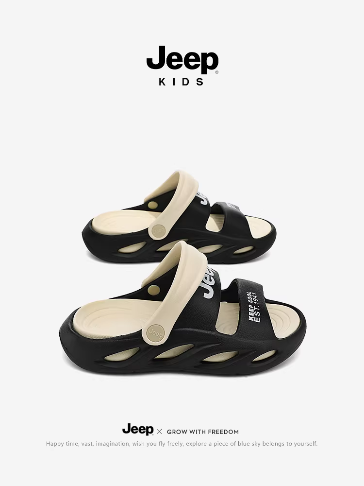 Giày trẻ em Jeep, dép mềm đế mềm chống trơn cho bé, mẫu mới 2025, giày đi chơi ngoài trời, đi lội nước, đi theo dòng sông, dép đi biển