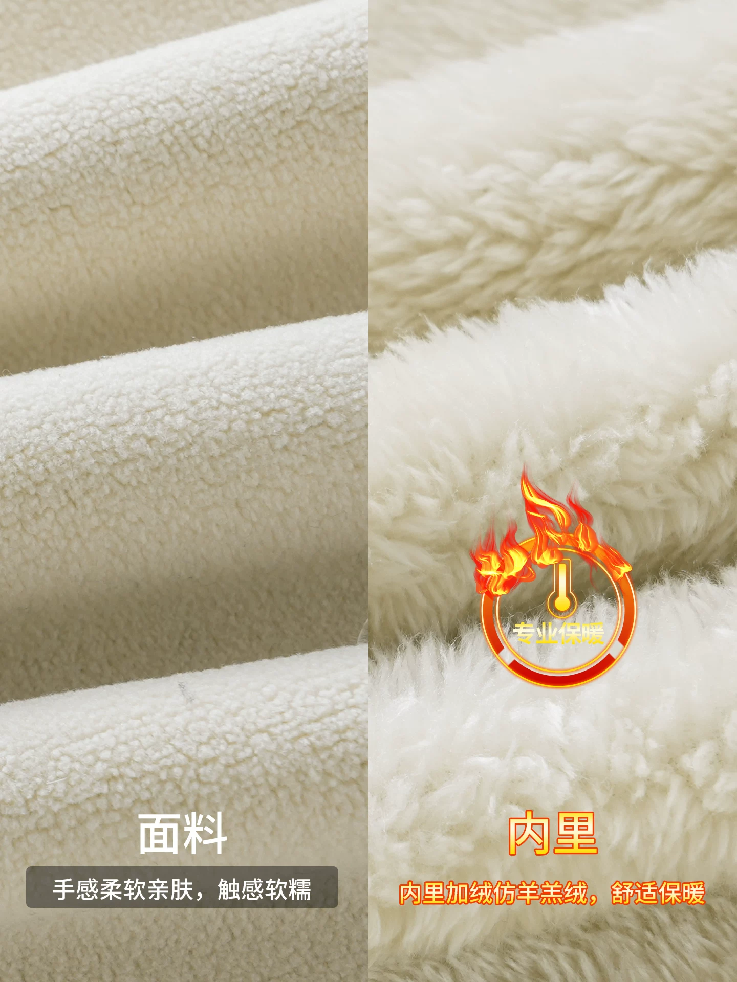 OMZM90 áo khoác lông vịt trắng nam mùa đông chắp vá lông cừu cực ấm áp áo khoác lông cừu nhẹ có mũ trùm đầu