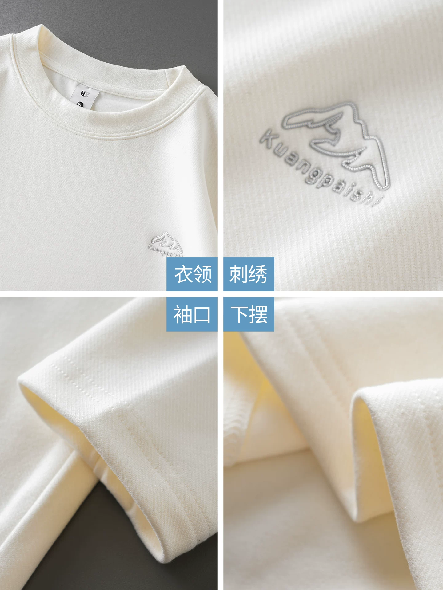 Áo sơ mi lớp nhiệt OMZM dành cho nam, lông cừu hai mặt mùa thu đông, lớp bên trong ấm áp, áo thun dài tay thêu dày kiểu Mỹ.