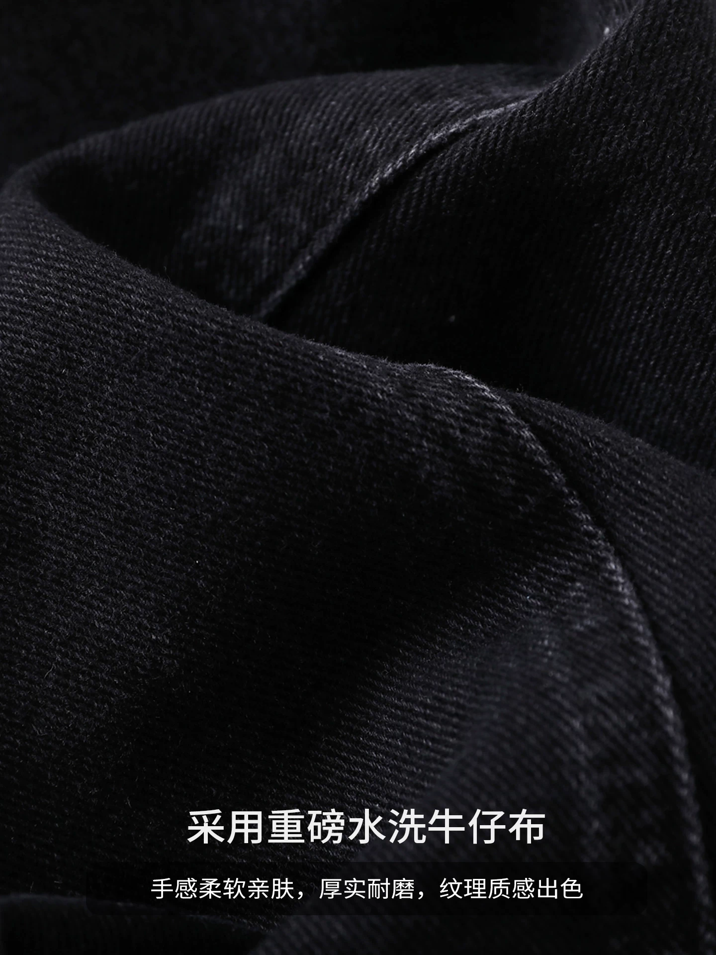 Quần jean nặng bền kiểu OMZM dành cho nam, quần công nhân vintage phong cách Mỹ mùa thu, quần dài dáng rộng phối vải, kiểu dáng lửng