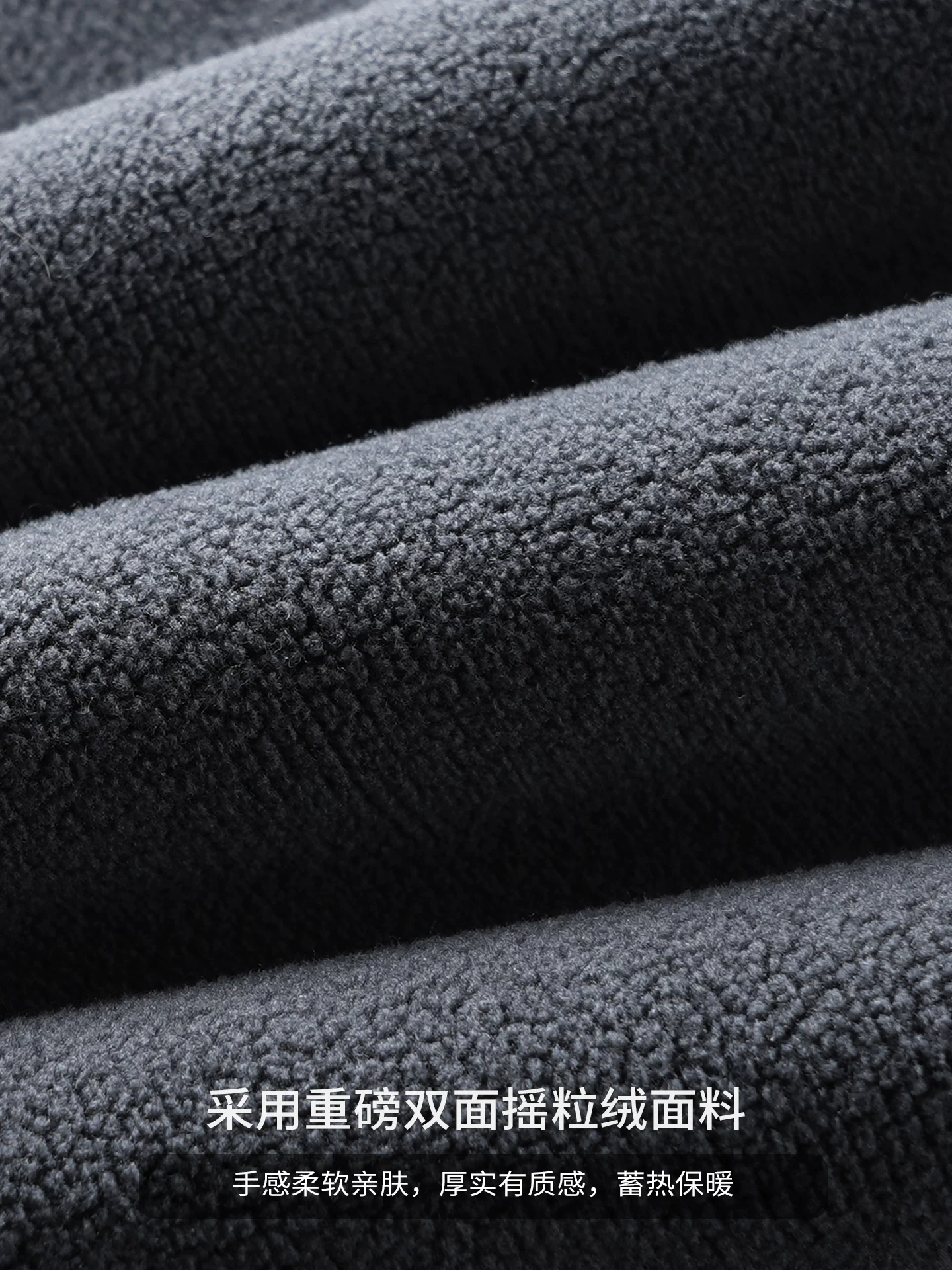 Quần thể thao lông cừu hạng nặng kiểu Mỹ OMZM dành cho nam, quần thường ngày dày dặn lót lông cừu mùa đông, quần ống rộng dáng thẳng rộng.