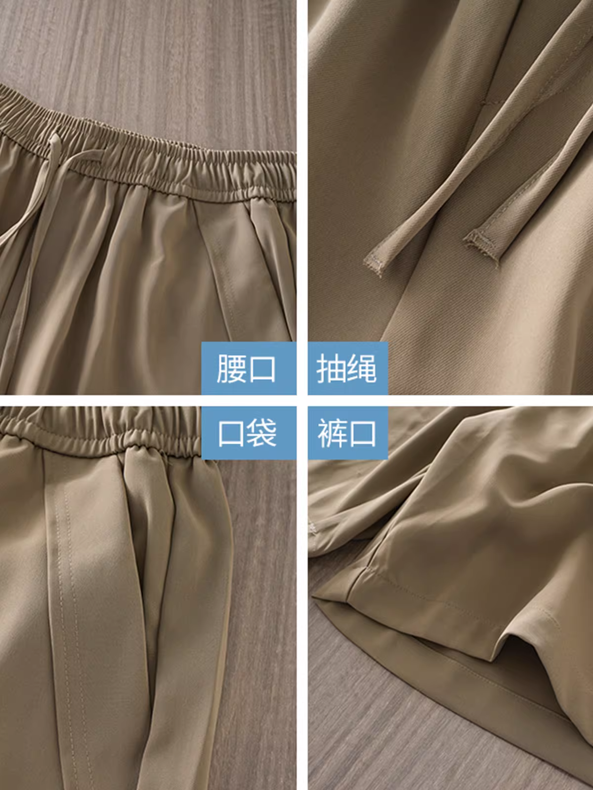 Quần short thể thao bằng vải lụa mát mẻ OMZM dành cho nam, quần dài vừa phải mỏng nhanh khô mùa hè, quần short thể thao ống thẳng rộng rãi.