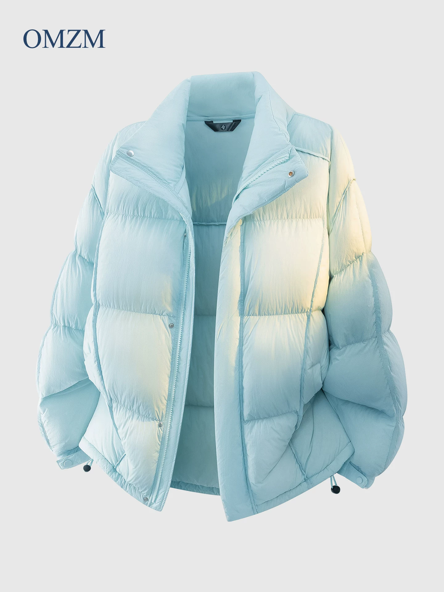 Áo khoác nam cổ đứng OMZM mùa đông 2025 mới, áo khoác bông giữ ấm chống lạnh ngoài trời, dày dặn, cỡ lớn