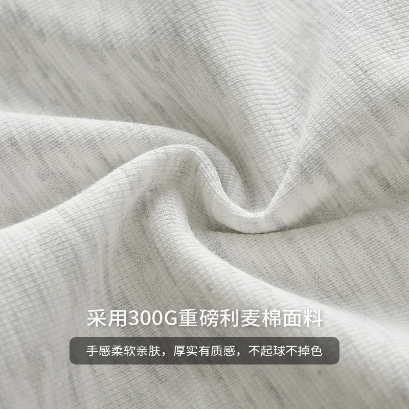 Áo thun nam cổ V tay dài chất liệu dày 300G, kiểu mới xuân thu 2025, tay raglan, áo sweatshirt phối màu, áo thun thêu.