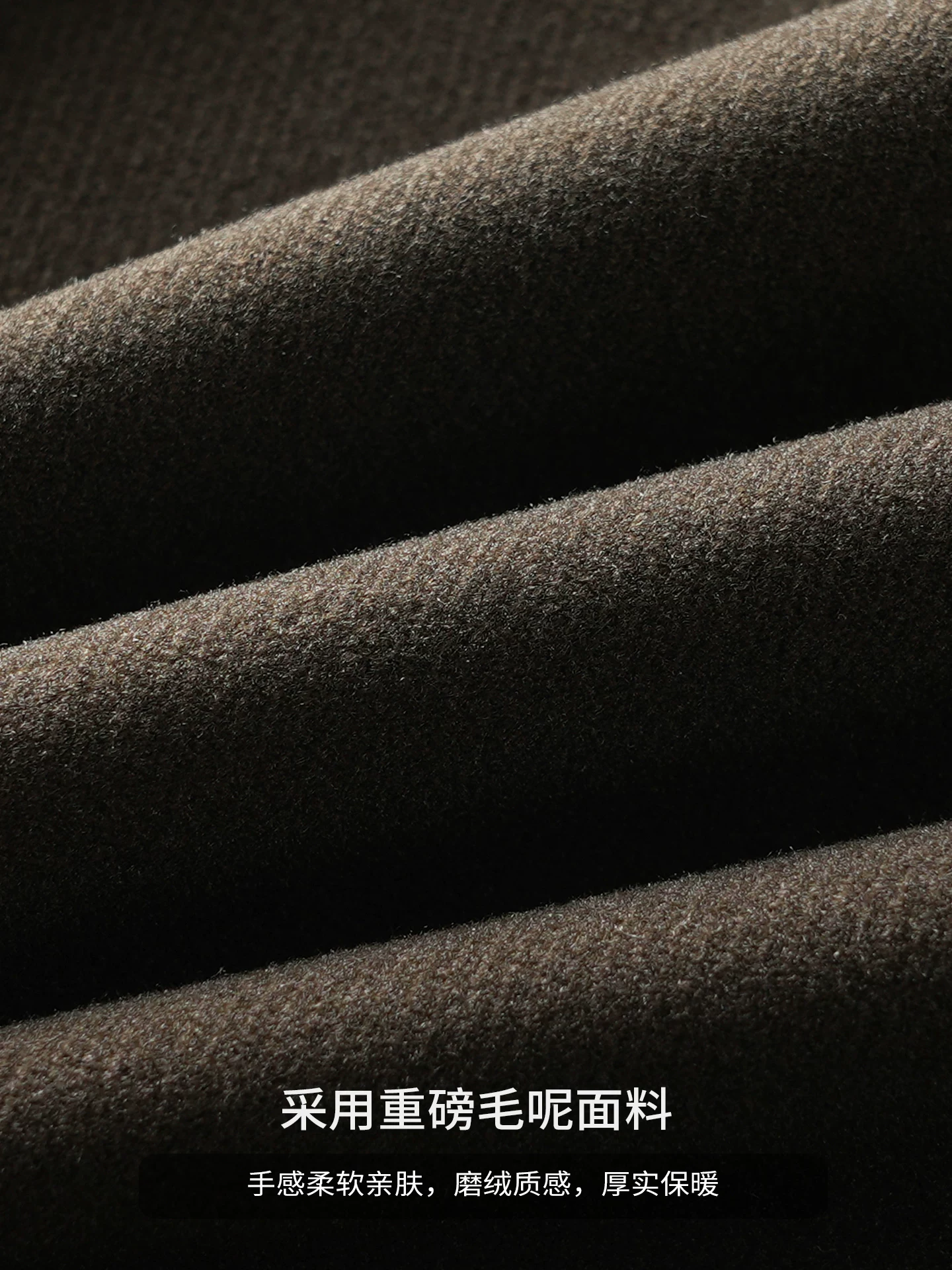 Quần âu nam OMZM chất liệu len dày dặn, quần ống đứng dày dặn ấm áp mùa thu đông, quần ống côn màu trơn phong cách retro Mỹ