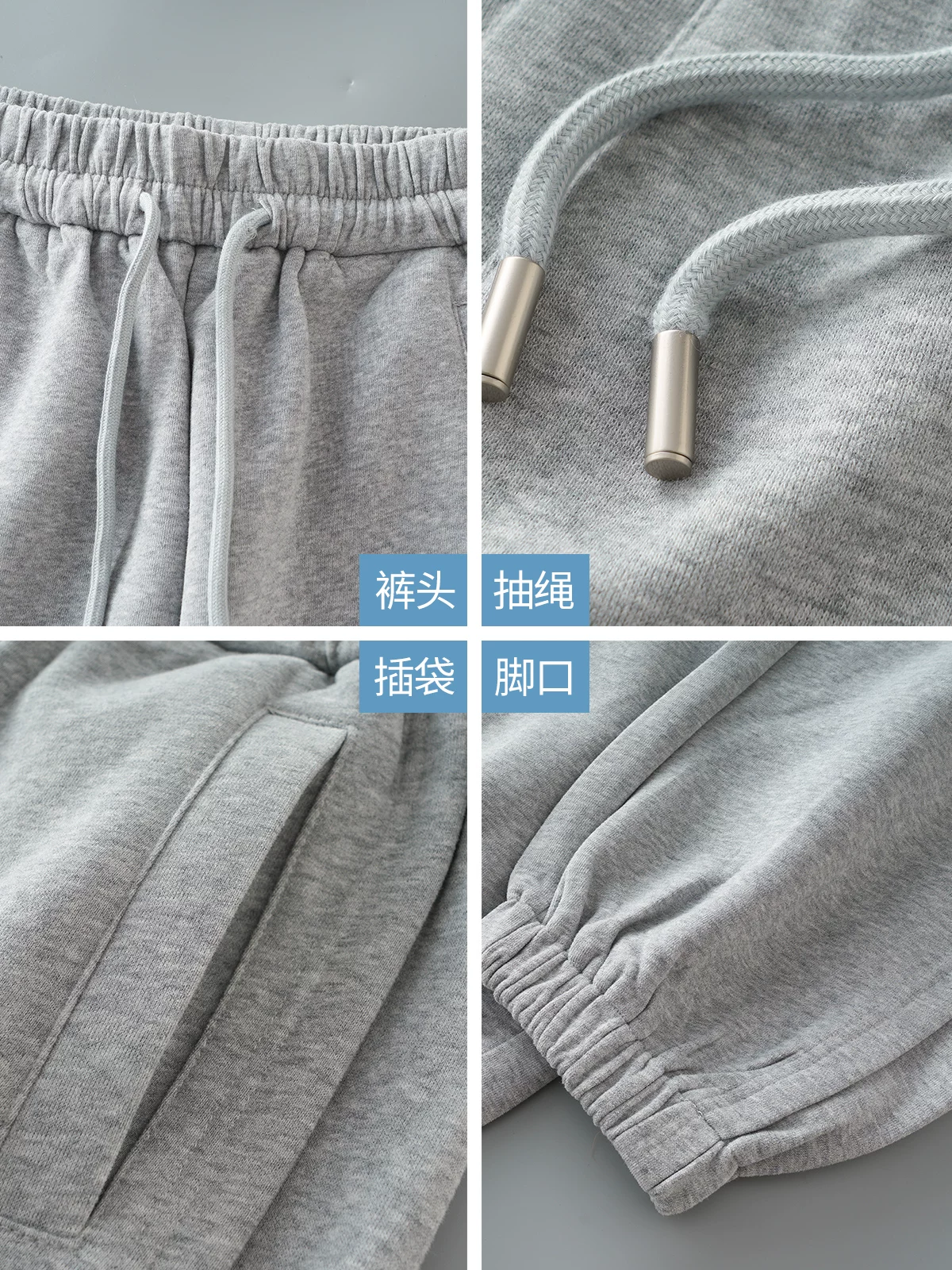 Quần jogger lông thỏ hạng nặng kiểu Mỹ của OMZM dành cho nam, mùa thu đông 2024, lót lông cừu, dày dặn, quần thể thao dáng rộng, phong cách thường ngày
