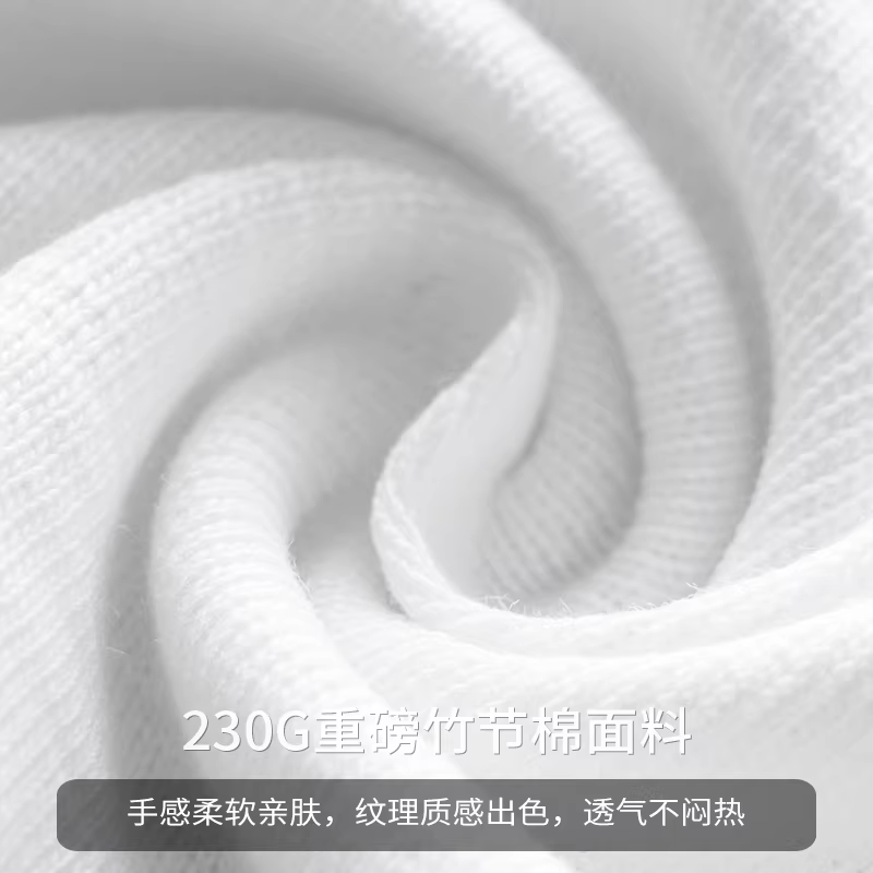 Áo thun nam tay ngắn chất liệu cotton dày dặn OMZM230G, áo thun cổ tròn chất liệu cotton thuần khiết mùa hè thêu chữ kiểu Mỹ nửa tay