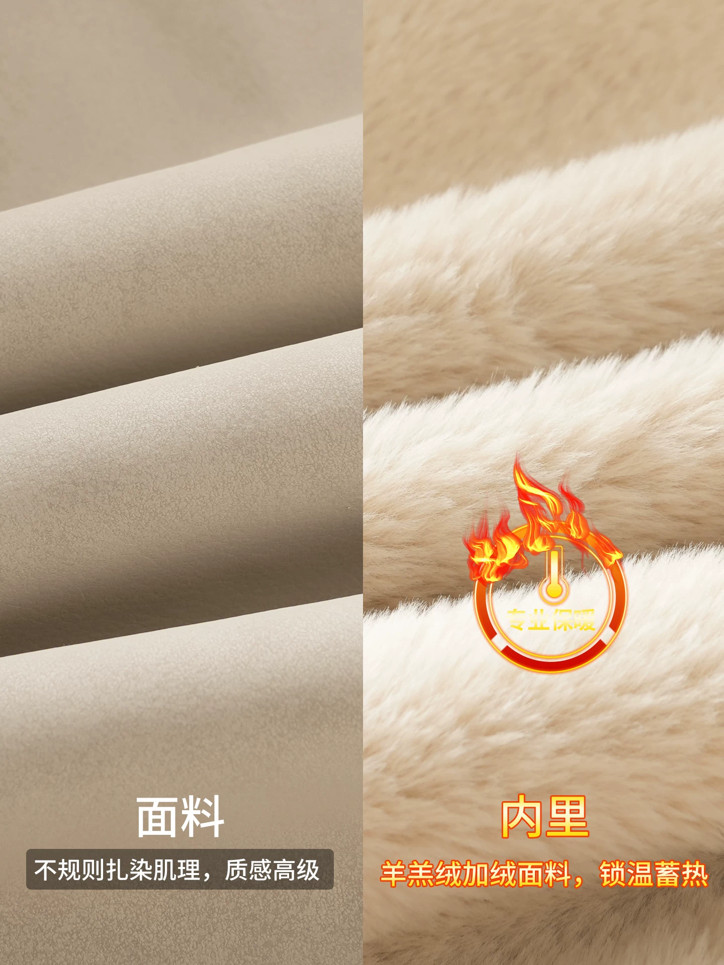 Áo khoác cotton da lộn có mũ trùm đầu OMZM dành cho nam giới trong mùa đông, lót lông cừu, dày dặn, ấm áp, áo len có khóa kéo, áo khoác cặp đôi nhuộm màu da PU