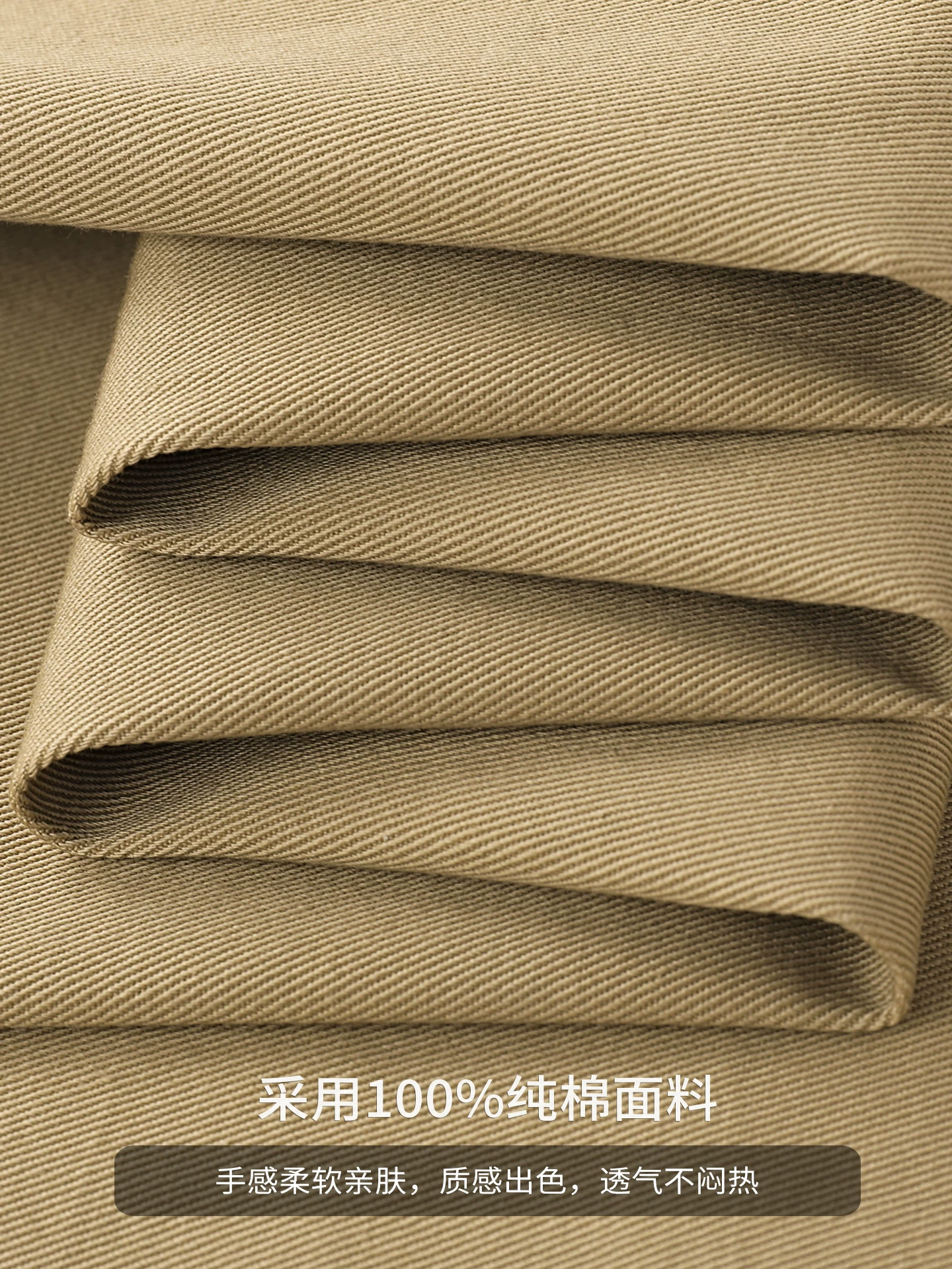 Quần cargo cotton nguyên chất kiểu Mỹ OMZM dành cho nam, quần ống rộng dáng rộng, mỏng, nhanh khô, mùa hè, quần dài màu kaki cổ điển