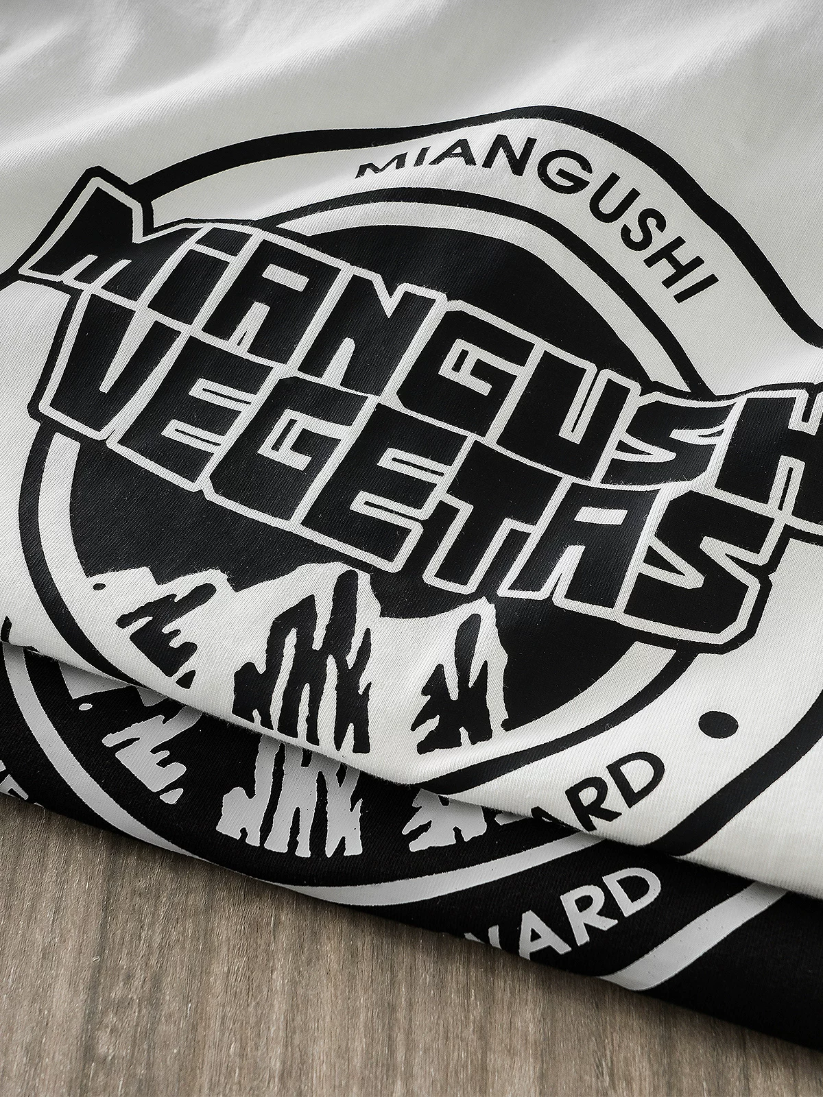 [Mountain Print] Áo thun POLO cotton nặng 320G tay ngắn mùa hè dành cho nam thương hiệu thời trang Mỹ có cổ chữ cái