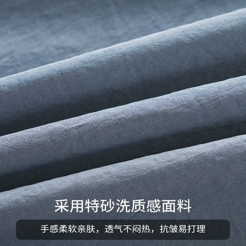 Áo sơ mi nam giả hai mảnh kiểu Mỹ tay dài, thiết kế mới xuân thu 2025, phối màu sọc, áo khoác thường ngày