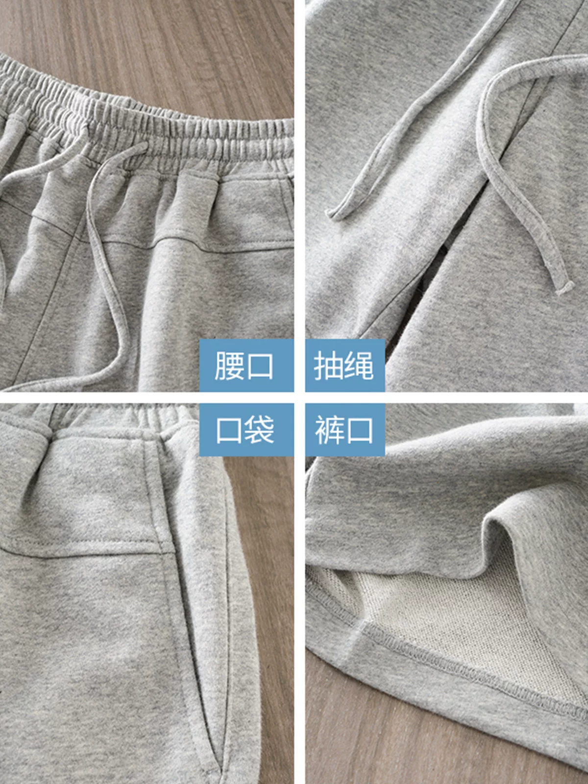 Quần short terry hạng nặng kiểu Mỹ của OMZM dành cho nam, quần thể thao mỏng thoáng khí mùa hè, quần short dài đến đầu gối màu trơn rộng rãi