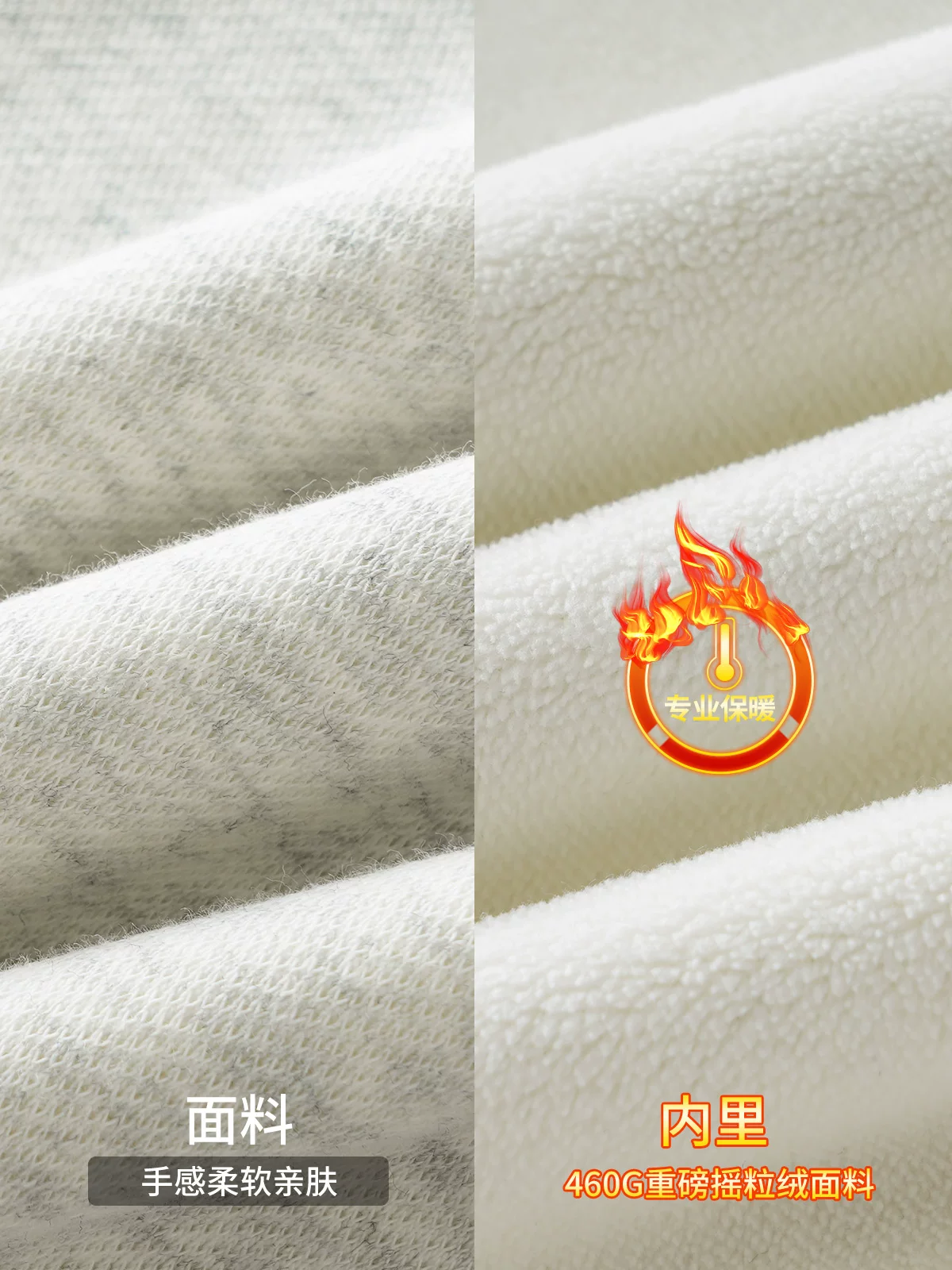 Áo khoác nỉ có mũ trùm đầu kiểu Mỹ OMZM 460G dành cho nam, mùa thu đông 2024, lót lông dày, màu trơn