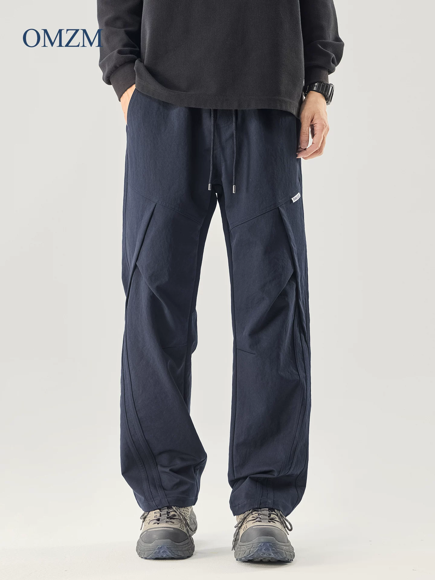 Quần chiến thuật ba lớp kiểu Mỹ OMZM dành cho nam, quần công nhân mùa thu phối màu đa năng kiểu lính dù, quần dài thẳng dáng thể thao thường ngày