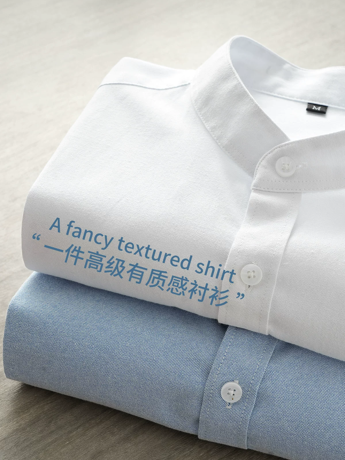 Áo sơ mi nam Oxford cao cấp không cổ, tay ngắn, kiểu dáng mới mùa hè 2025, phong cách Trung Hoa cổ điển, kiểu áo khoác thời thượng