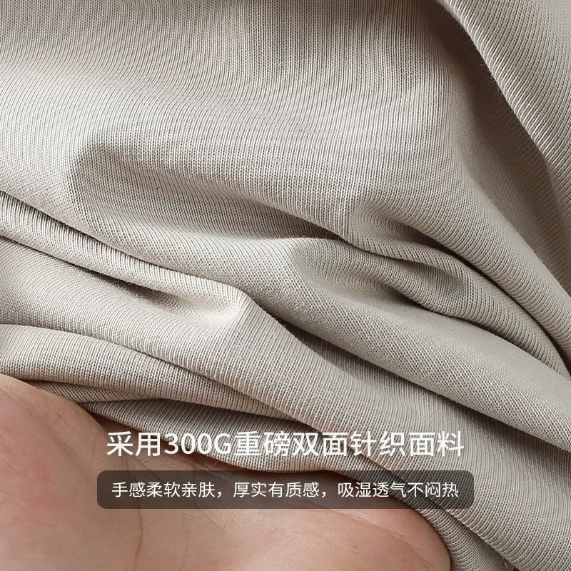 Áo thun dài tay hạng nặng 300G phong cách Mỹ của OMZM dành cho nam, áo len cổ tròn in chữ thương hiệu hợp thời trang mùa thu, áo sơ mi dáng rộng