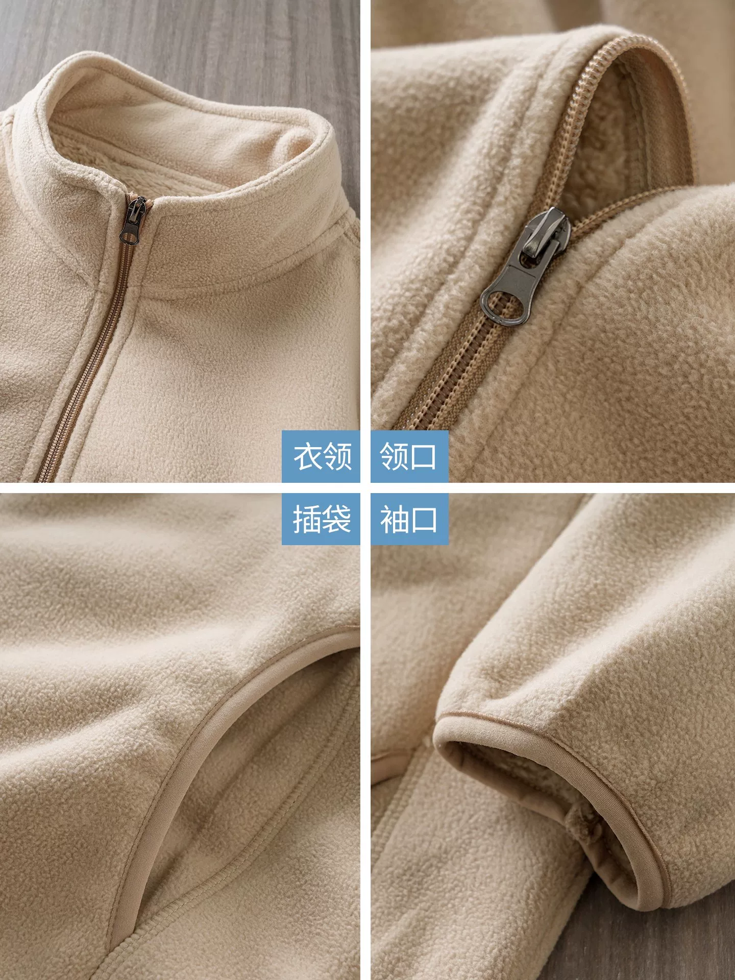 Áo khoác cổ đứng bằng lông cừu OMZM dành cho nam, lót lông cừu mùa đông, dày dặn, áo khoác cotton lông cừu ấm áp, áo len cardigan lông cừu