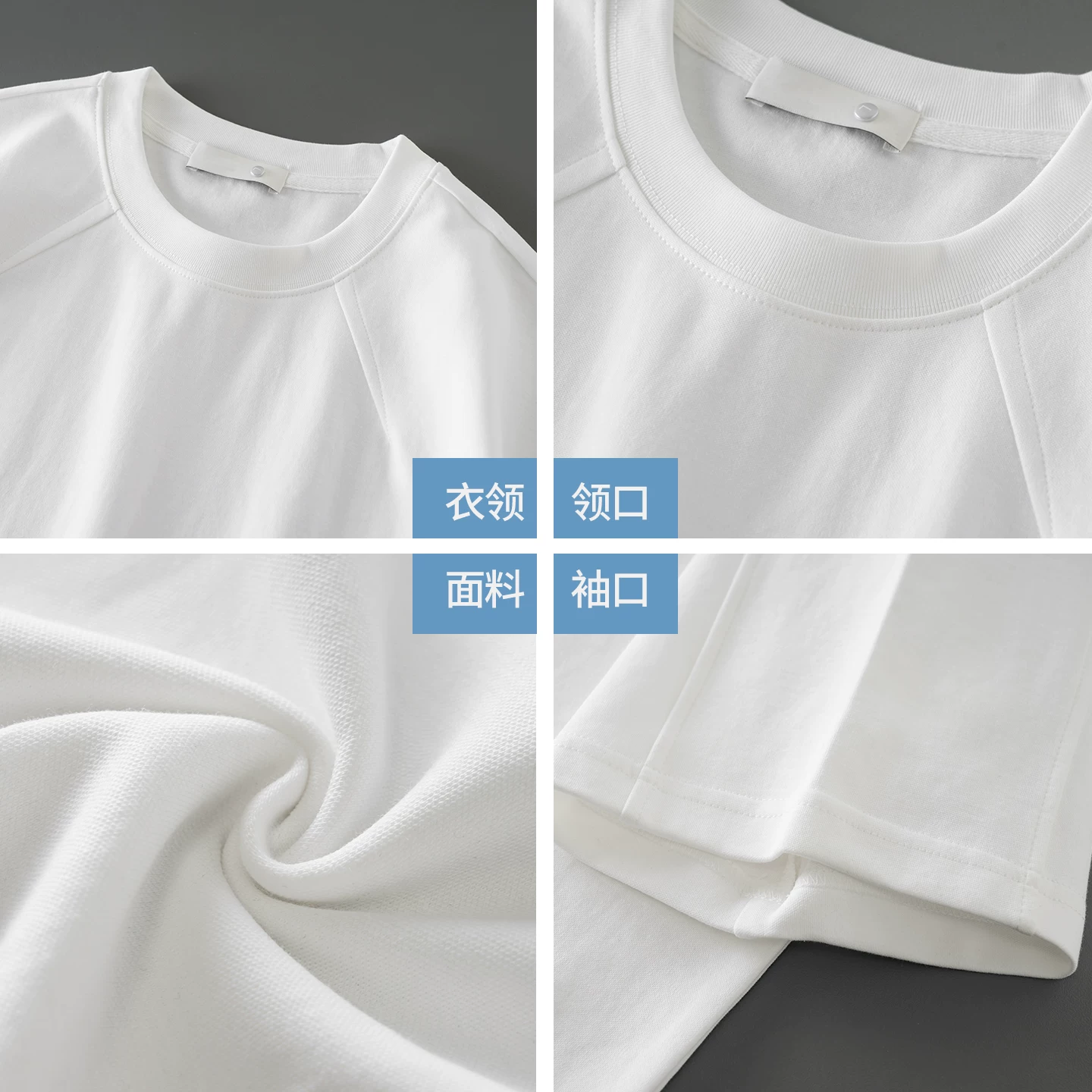 OMZM Áo thun cotton lụa mát lạnh nam ngắn tay mùa hè dáng rộng cổ tròn màu trơn nửa tay áo kiểu Mỹ cổ điển nối áo thun