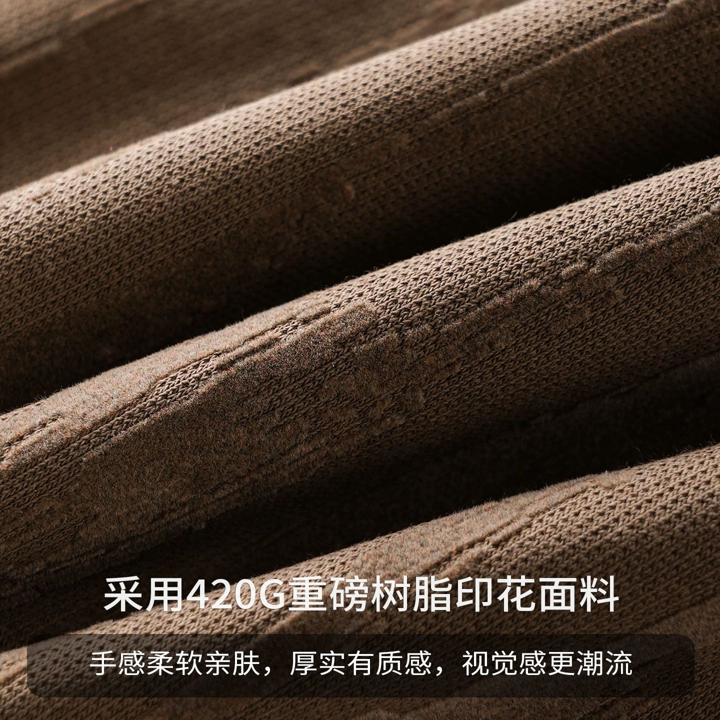 Áo len cổ tròn hạng nặng OMZM420G dành cho nam, mùa thu đông phong cách Mỹ in hình cao cấp hợp thời trang thương hiệu áo len dáng rộng ấm áp