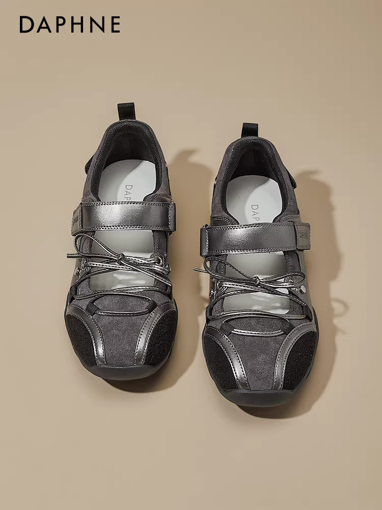 Giày tập múa ba lê Daphne Velcro dành cho nữ mùa hè siêu phổ biến Giày thể thao nơ Mary Jane Giày cổ điển Giày thường