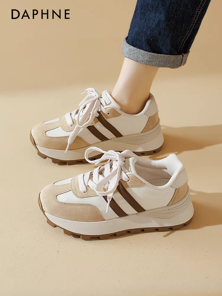 Giày tập múa ba lê Daphne dành cho nữ, mẫu mới thu đông 2025, kiểu dáng thời trang, thiết kế ôm dáng, giày thể thao phong cách dad.