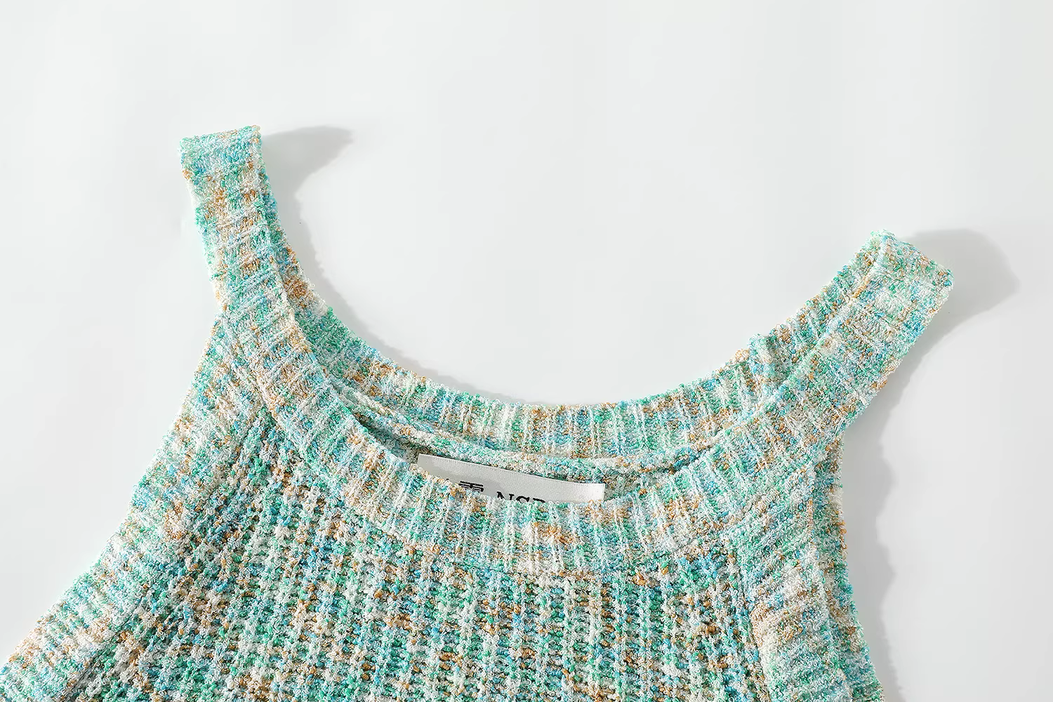 Áo thun nữ kiểu Pháp cổ điển, không tay, đa năng, kiểu halter, chất liệu dệt kim, mặc thường ngày, mùa hè