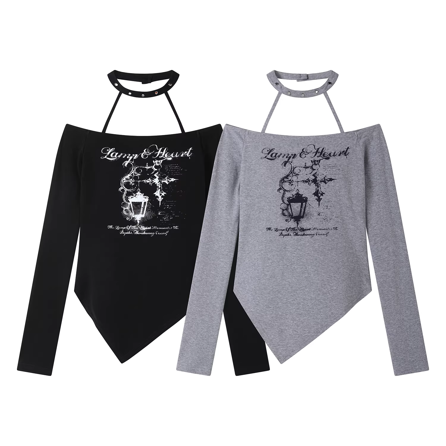 Áo thun cổ yếm dài tay một vai kiểu cổ điển Mỹ dành cho nữ, áo sơ mi ôm dáng mới cho đầu mùa thu.