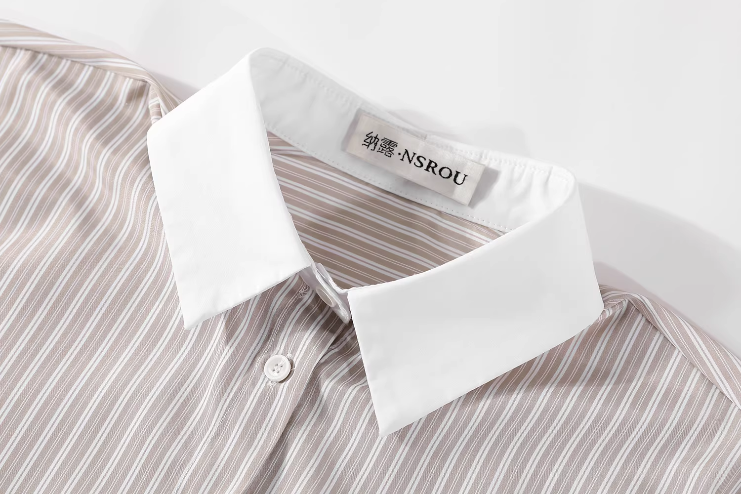 Áo sơ mi sọc dọc dáng rộng cao cấp kiểu Pháp dành cho nữ, áo sơ mi kẻ sọc độc đáo và đẹp mắt cho mùa xuân hè.