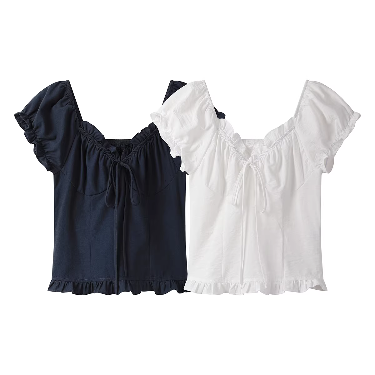 Áo sơ mi không tay xếp ly kiểu Pháp trẻ trung và ngọt ngào phong cách cay nồng dành cho nữ mùa hè