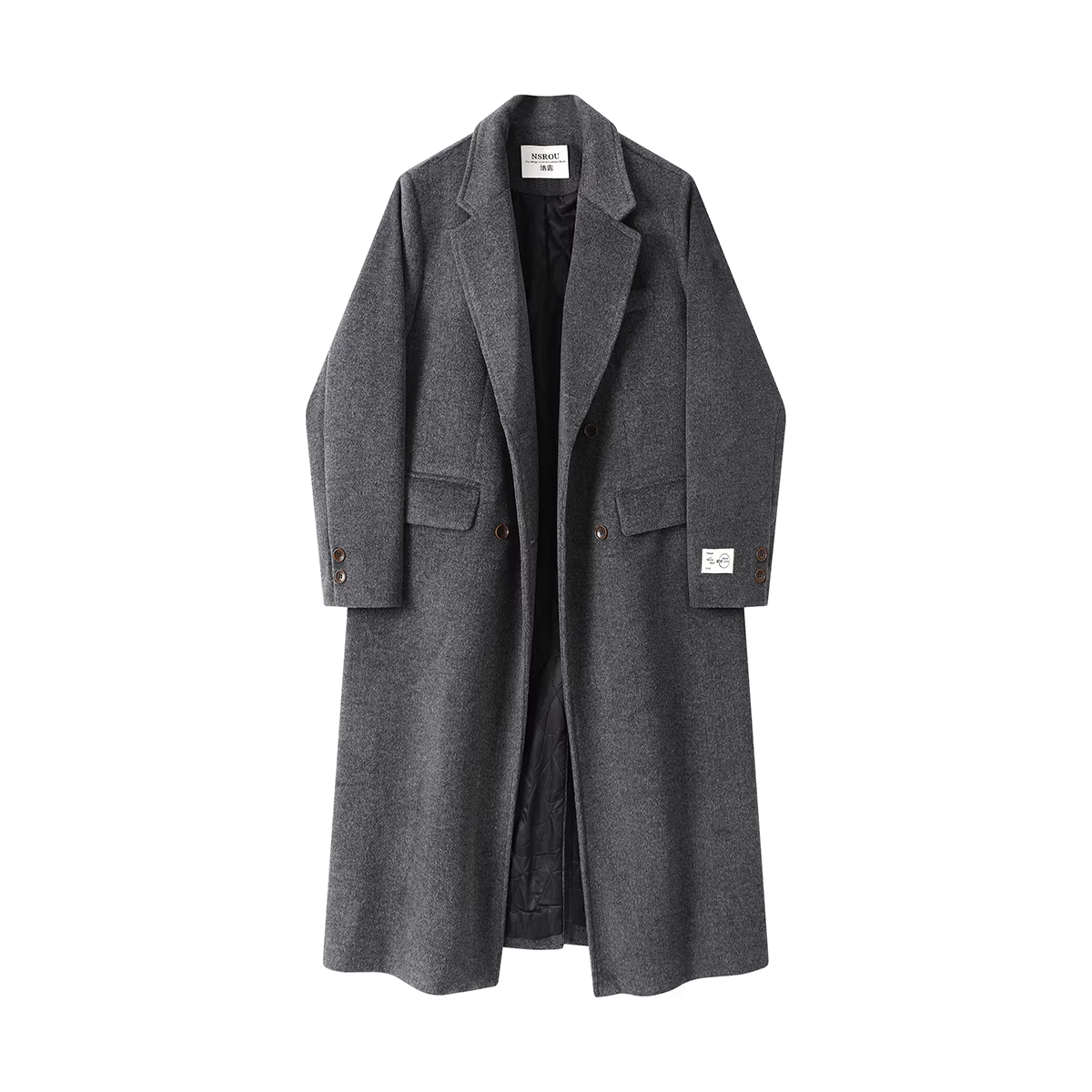 Áo khoác len dày dặn kiểu Hàn Quốc dành cho nữ, áo blazer dài cao cấp mùa thu đông.