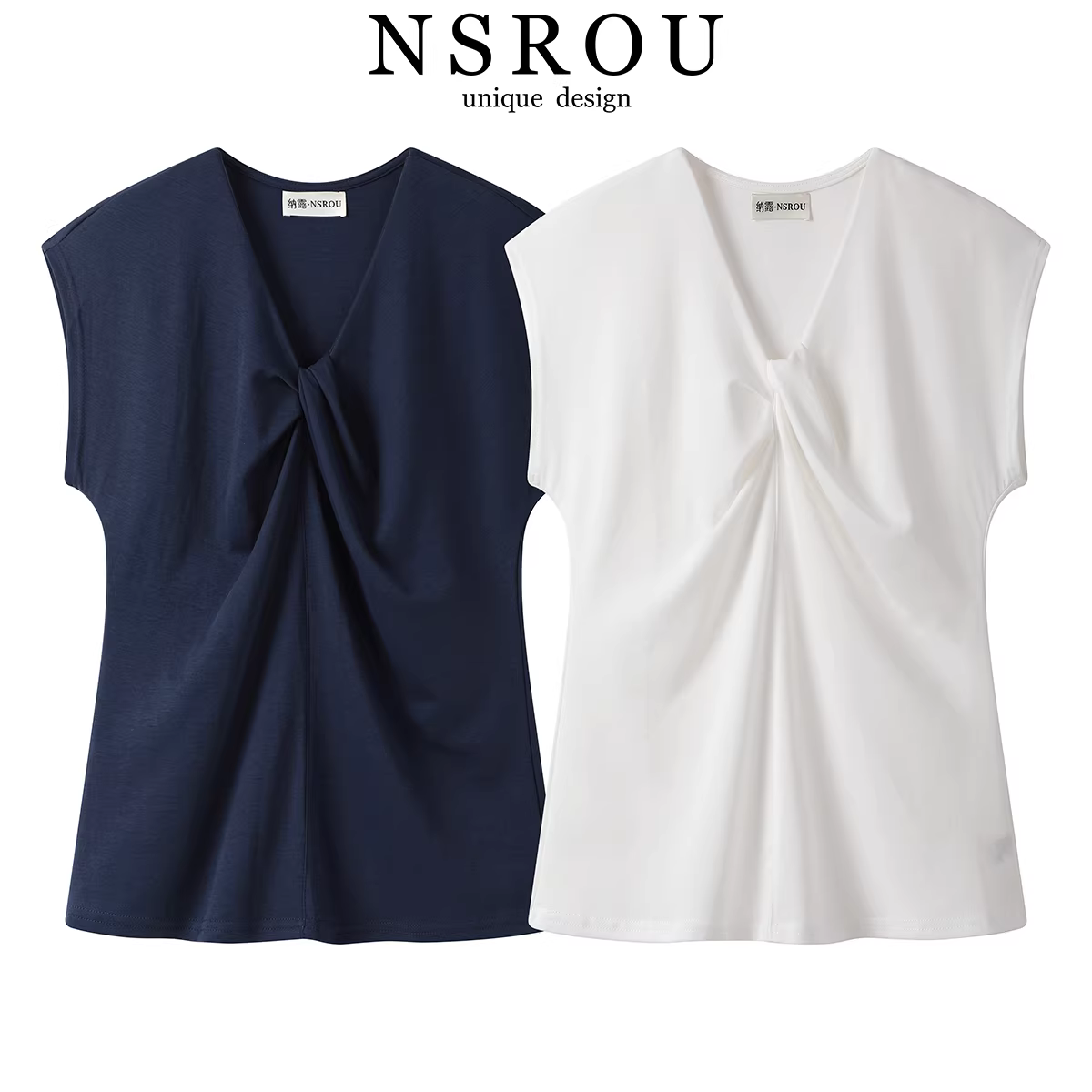 Áo thun không tay kiểu dáng Hàn Quốc, độc đáo và đẹp mắt dành cho nữ, phong cách mùa hè mới, áo kiểu rất đẹp.