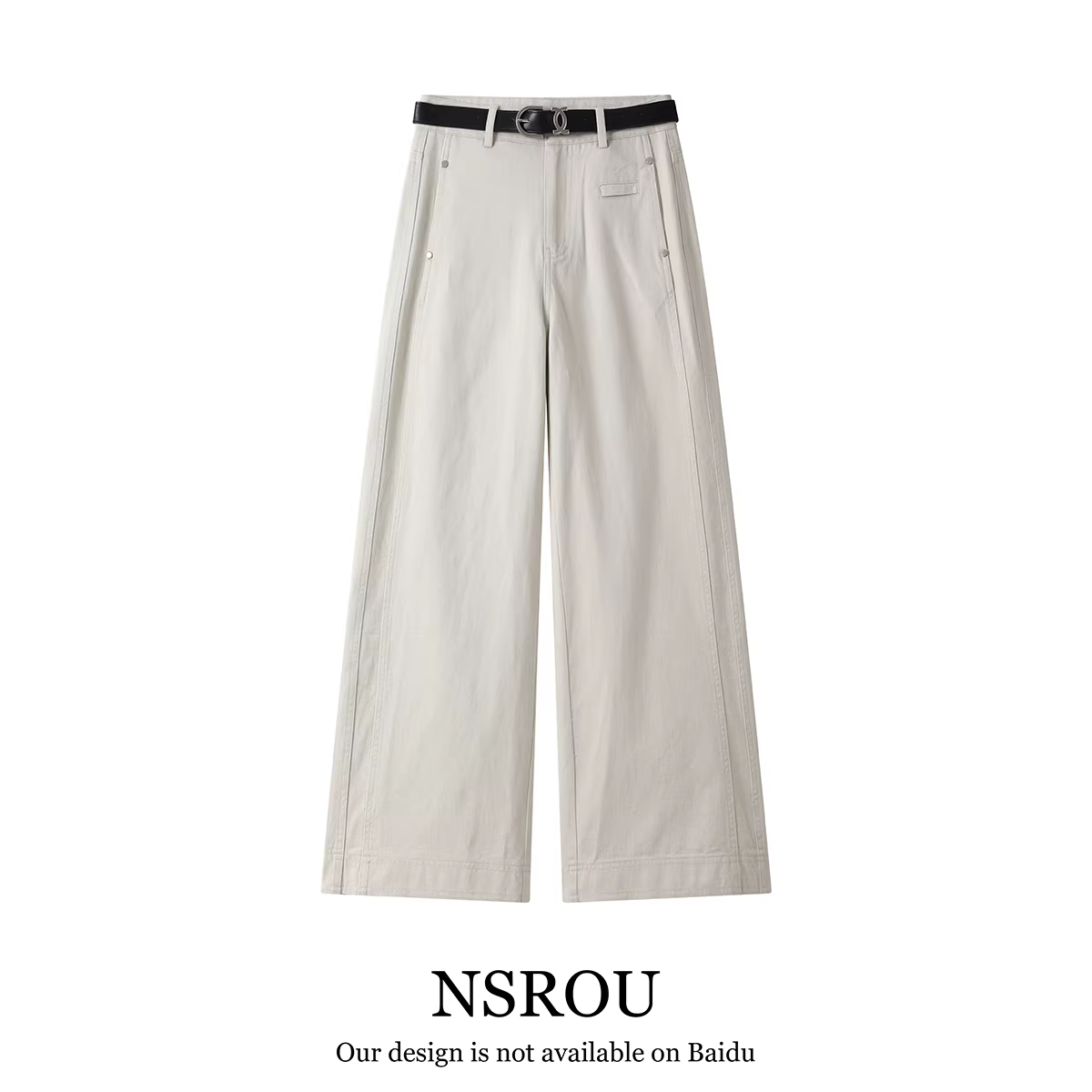 Quần jean dáng rộng màu mơ kiểu cổ điển của Mỹ, quần dài đến sàn dành cho nữ mùa xuân, mùa thu, mùa hè, quần ống rộng thẳng, quần dài