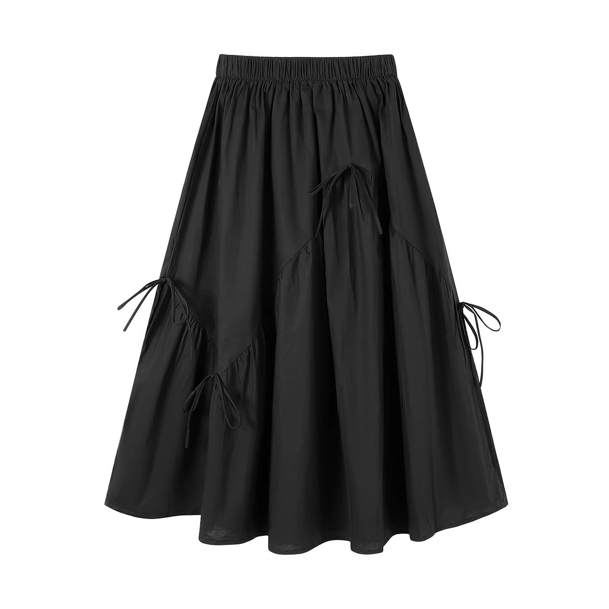 Váy chữ A dáng rộng đa năng, thiết kế mới mùa hè, kiểu nơ, cạp cao, tôn dáng, thanh lịch dành cho nữ