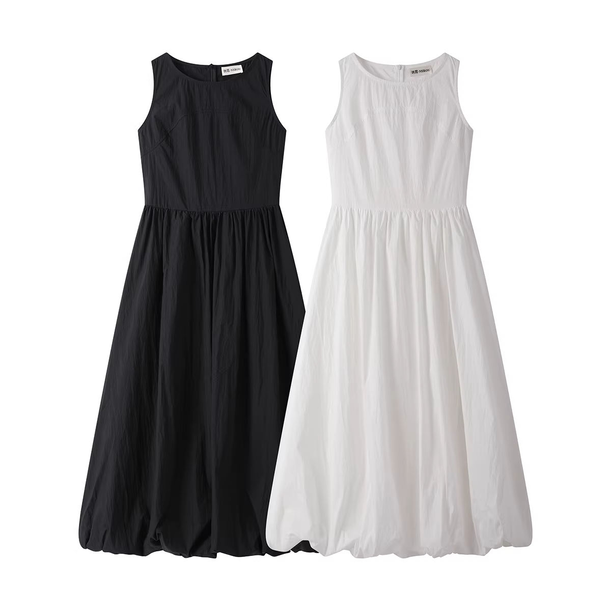 Đầm ba lỗ đơn giản phong cách Hàn Quốc dành cho nữ, đầm dài không tay dáng rộng cao cấp mùa hè, kiểu dáng độc đáo, tôn dáng