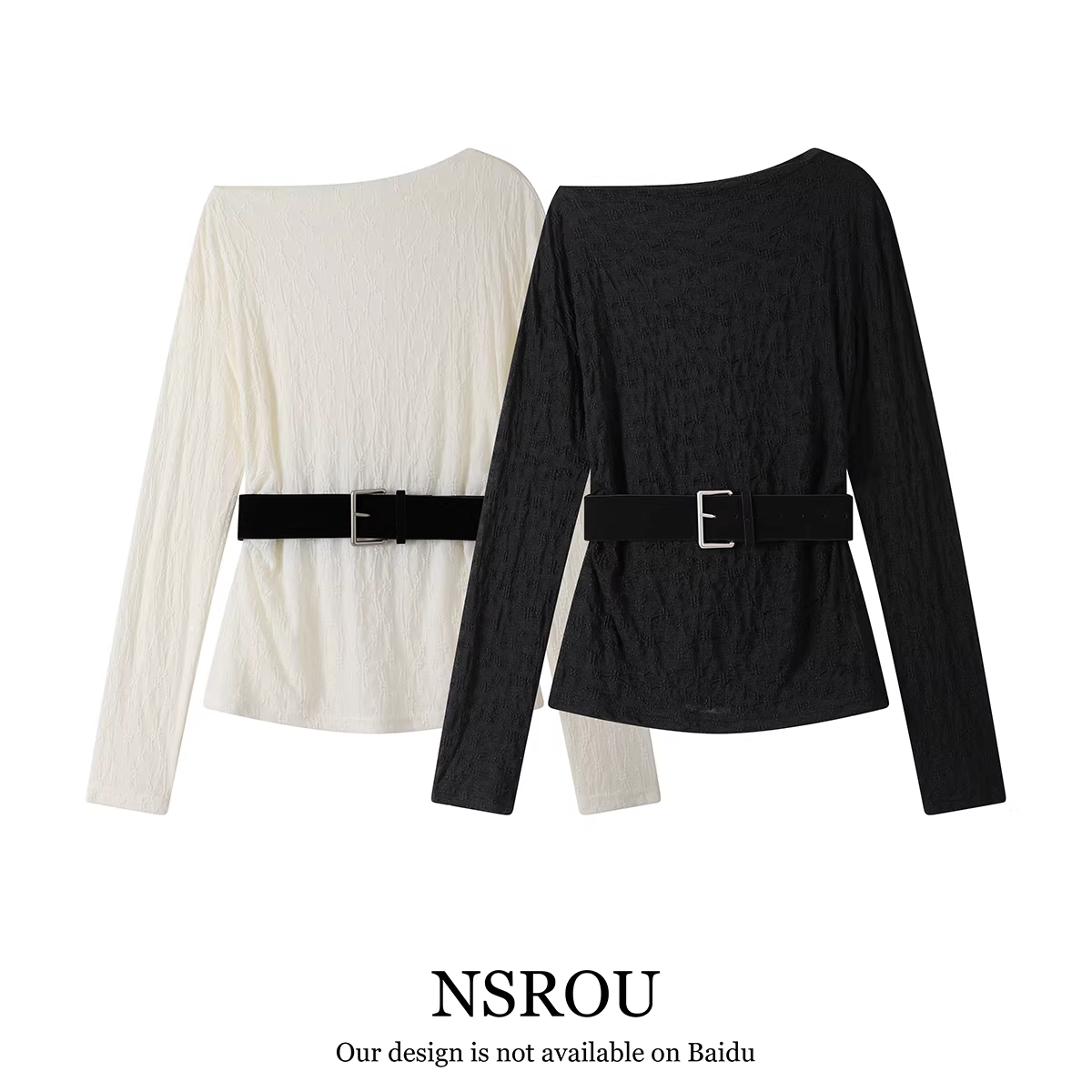 Áo dệt kim ren trễ vai ôm dáng thời thượng và sành điệu dành cho nữ, bộ sưu tập xuân hè mới.