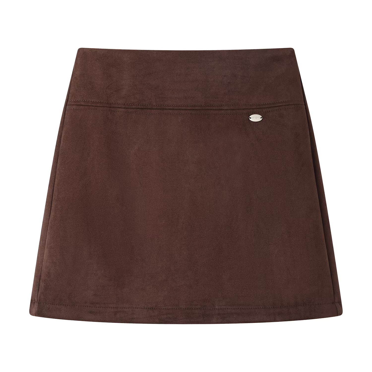 Váy da lộn phong cách retro Mỹ dành cho nữ, váy mini ôm sát dáng chữ A chống lộ eo cao, dáng ôm, mùa thu sớm