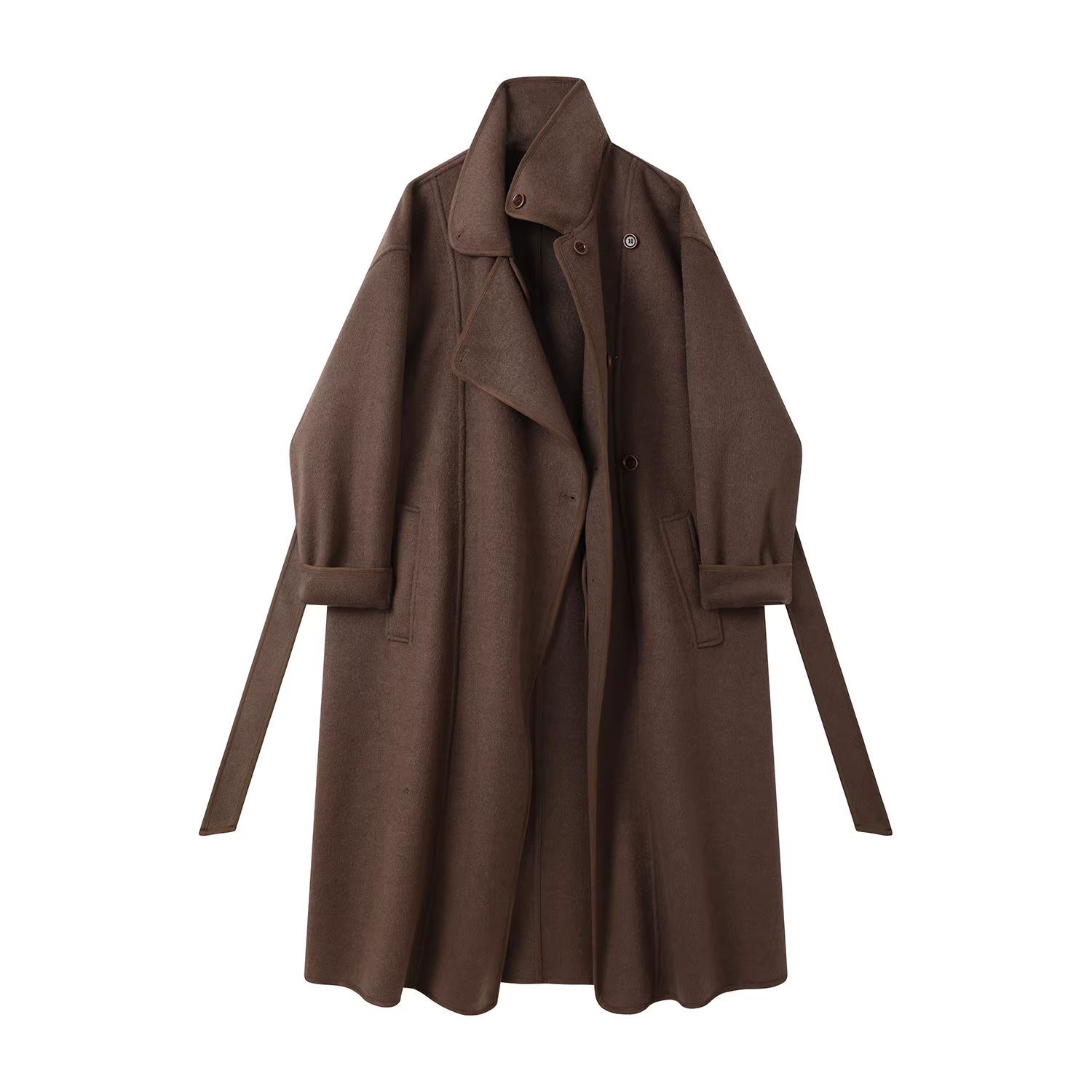 Áo khoác len độc đáo và đẹp theo phong cách Hepburn kiểu Hàn Quốc dành cho nữ, áo khoác dài cao cấp mùa thu đông