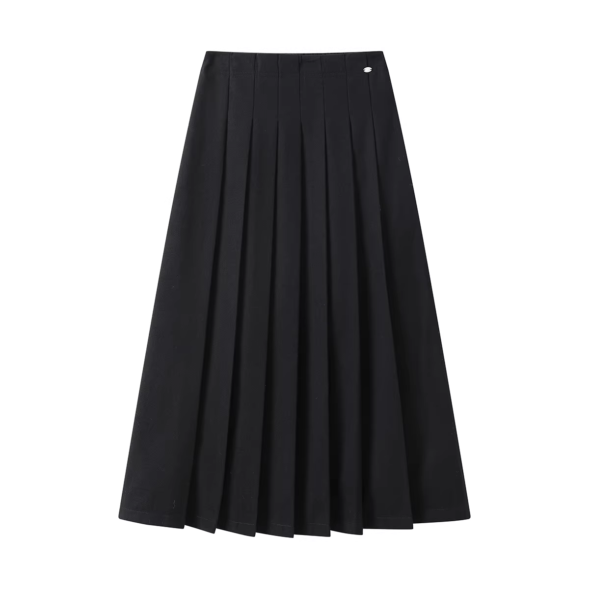 NSROU váy dài vừa vặn eo cao giản dị váy xếp ly nữ mùa thu đông kiểu dáng cổ điển đa năng váy chữ A