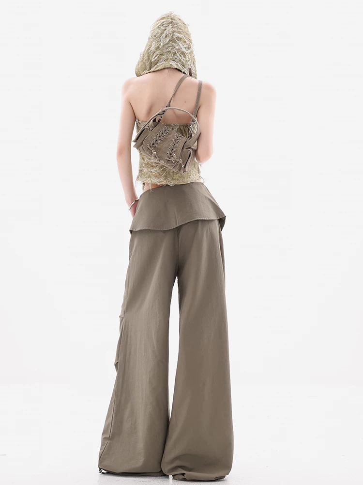 ABWEAR định nghĩa lại quần áo công sở - quần công sở kiểu Mỹ nguyên bản dành cho nữ, cạp cao, tôn dáng, rộng rãi, quần ống rộng kiểu lính dù