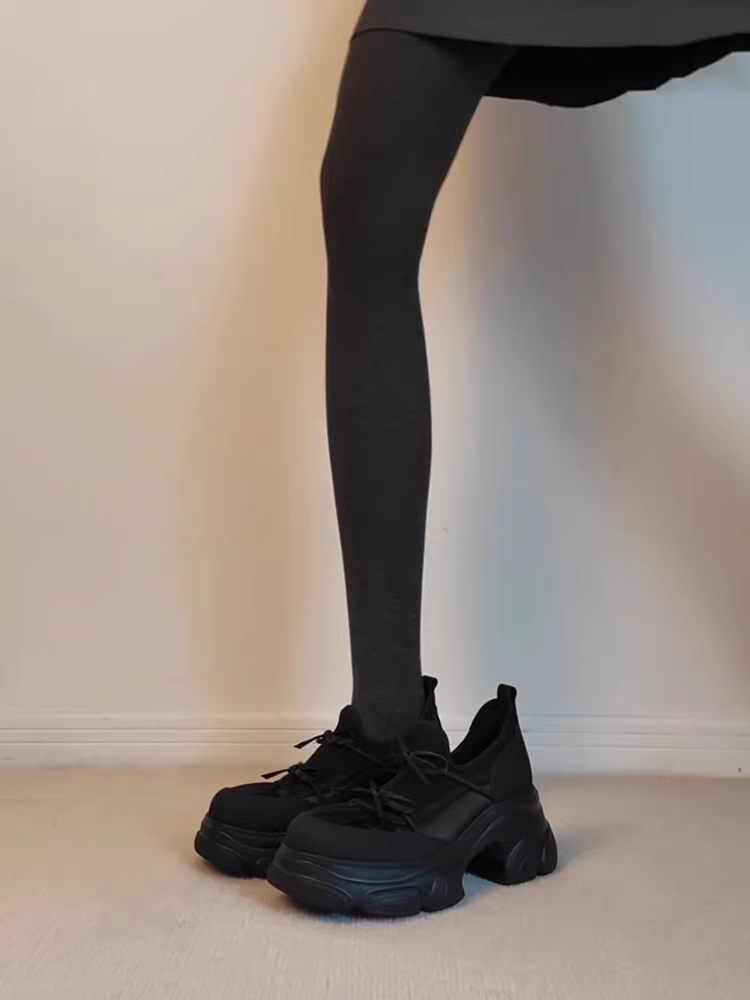 Phiên bản da cừu ~ Giày lười đế dày phong cách ngọt ngào và mát mẻ dành cho phụ nữ nhỏ nhắn, giày mũi tròn khoét sâu có nơ, giày đơn đa năng.