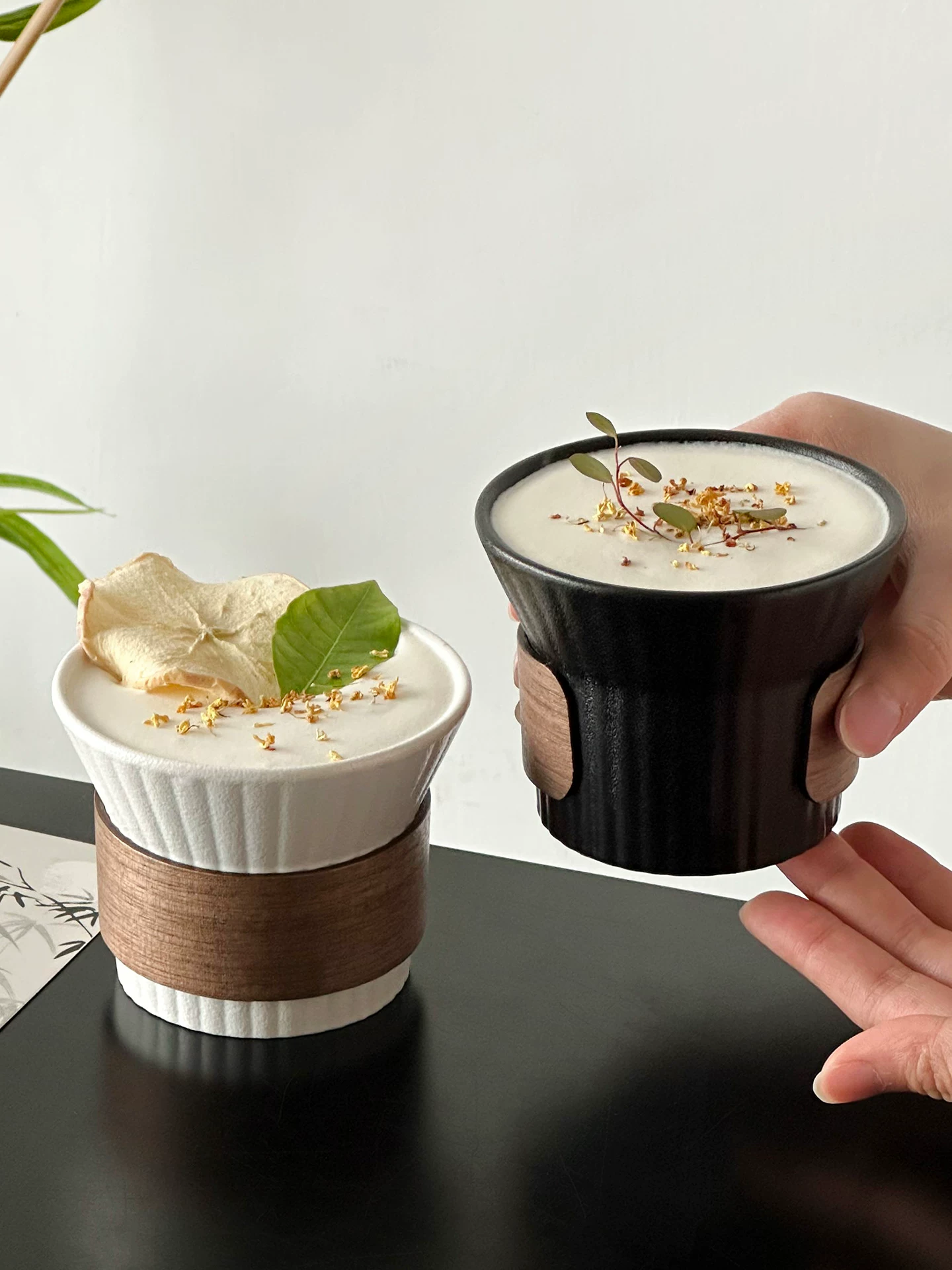 Cốc gốm sứ sọc cổ điển, cảm giác cao cấp, cốc đã qua sử dụng độc đáo, cốc cà phê, cốc giữ nhiệt, cốc Americano đá, cốc nước.