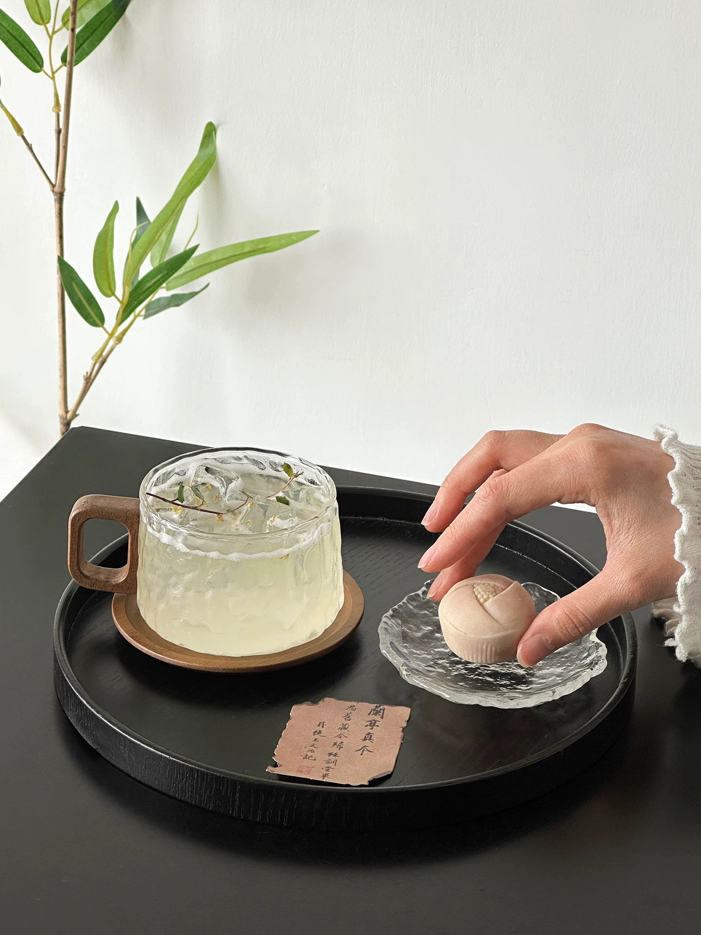 Ly thủy tinh có tay cầm, thiết kế độc đáo, ly cà phê, ly Americano đá, ly nước, ly đựng đồ uống.