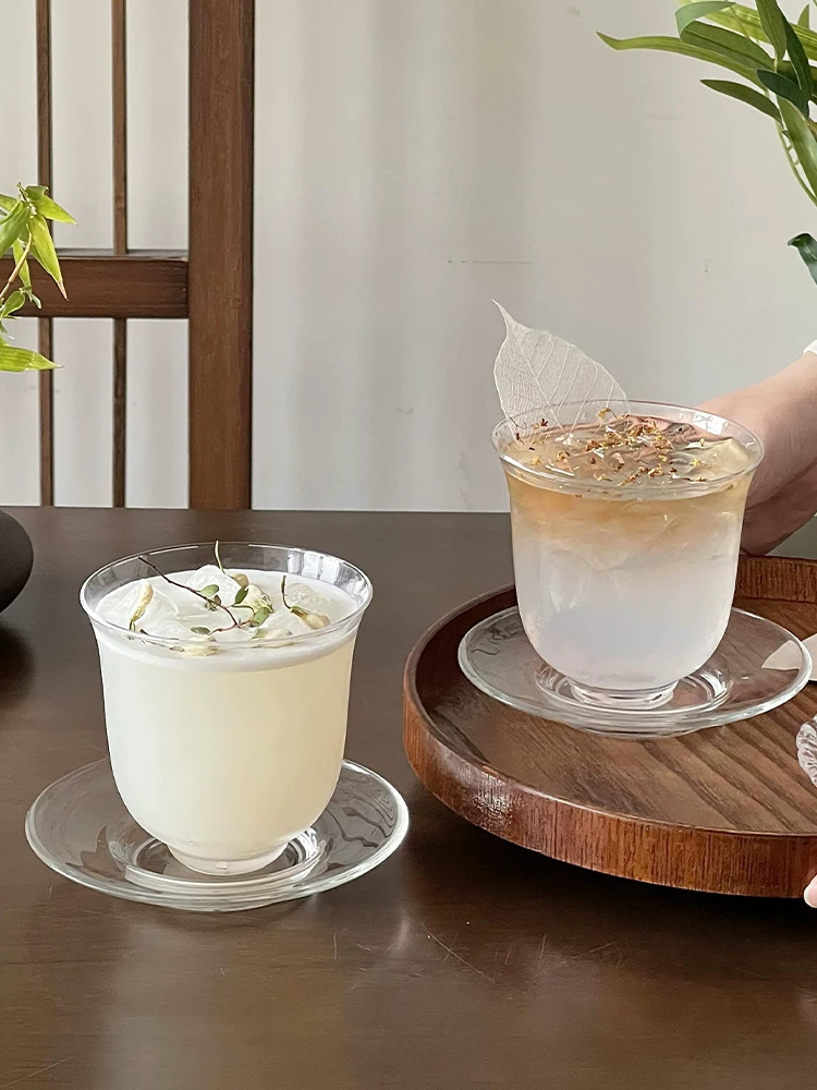 Cốc uống nước kiểu Trung Quốc, cốc mỏng trong suốt, cốc cà phê, cốc latte đá Mỹ, cốc trà, cốc cocktail đặc biệt
