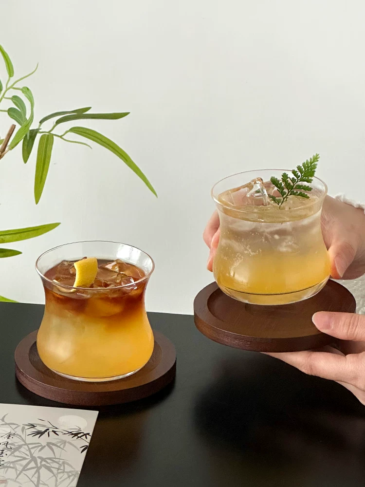 Ly thủy tinh thiết kế độc đáo, ly cà phê hình nón, ly Americano đá, ly cocktail, ly pha chế đặc biệt, ly nước sáng tạo.