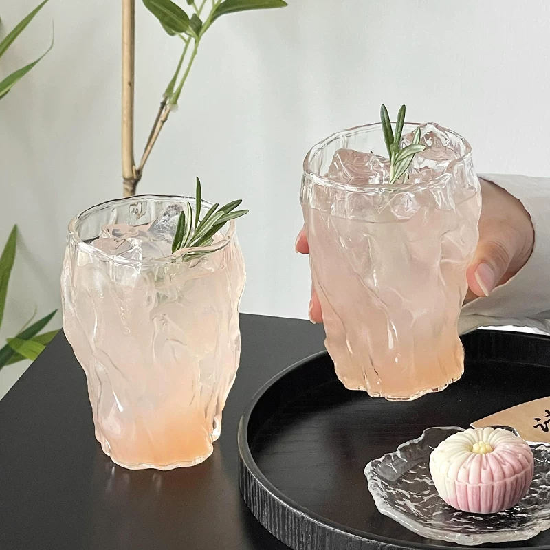 Ly thủy tinh xếp ly thiết kế độc đáo, làm thủ công, chịu nhiệt, dùng làm ly cà phê, ly nước ép, ly đồ uống, ly rượu.