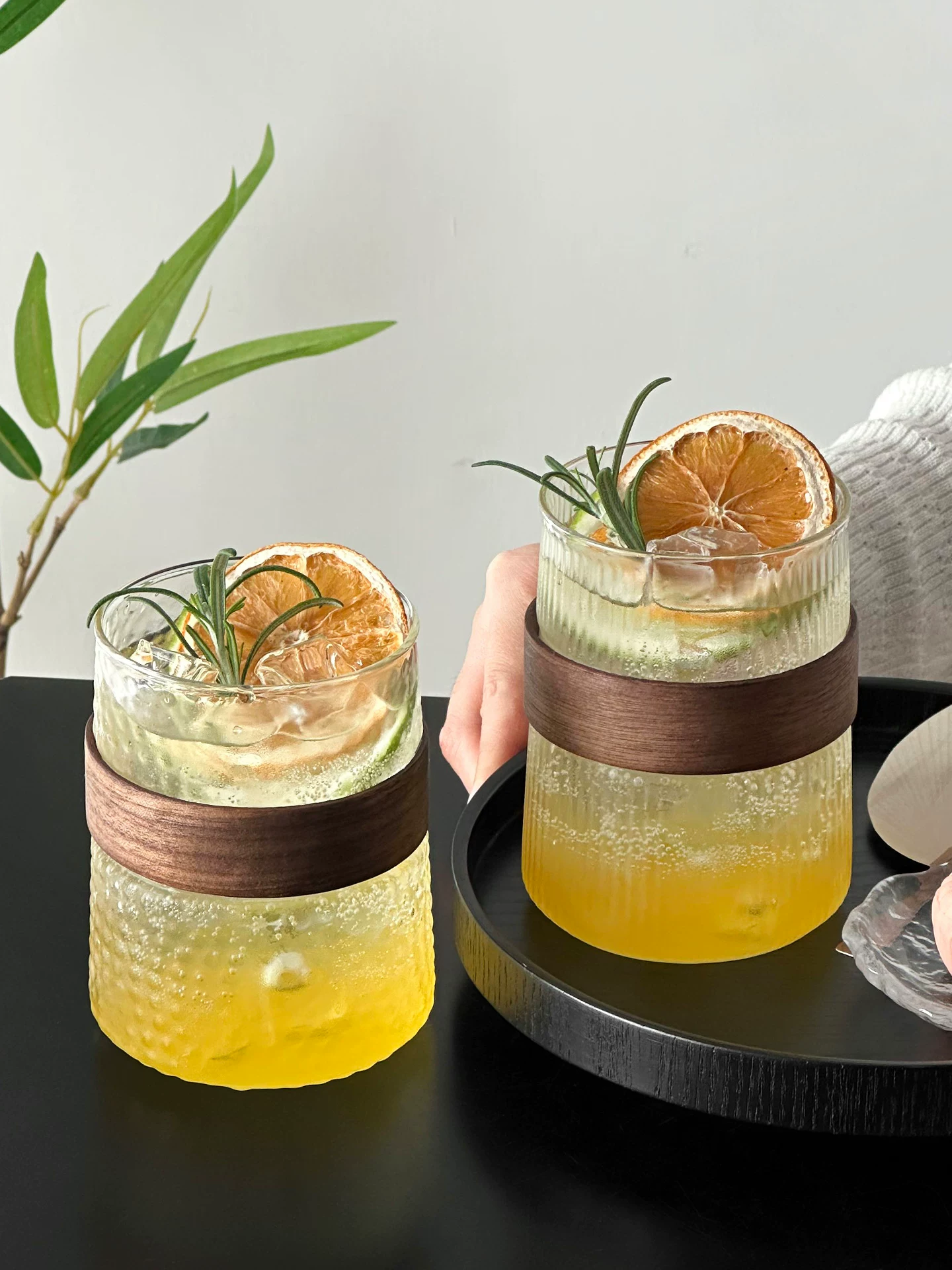 Cốc thủy tinh borosilicate cao cấp, cốc cà phê có quai treo, cốc latte đá kiểu Mỹ, chống bỏng, cốc trà chịu nhiệt độ cao, cốc uống nước, cốc nước ép.
