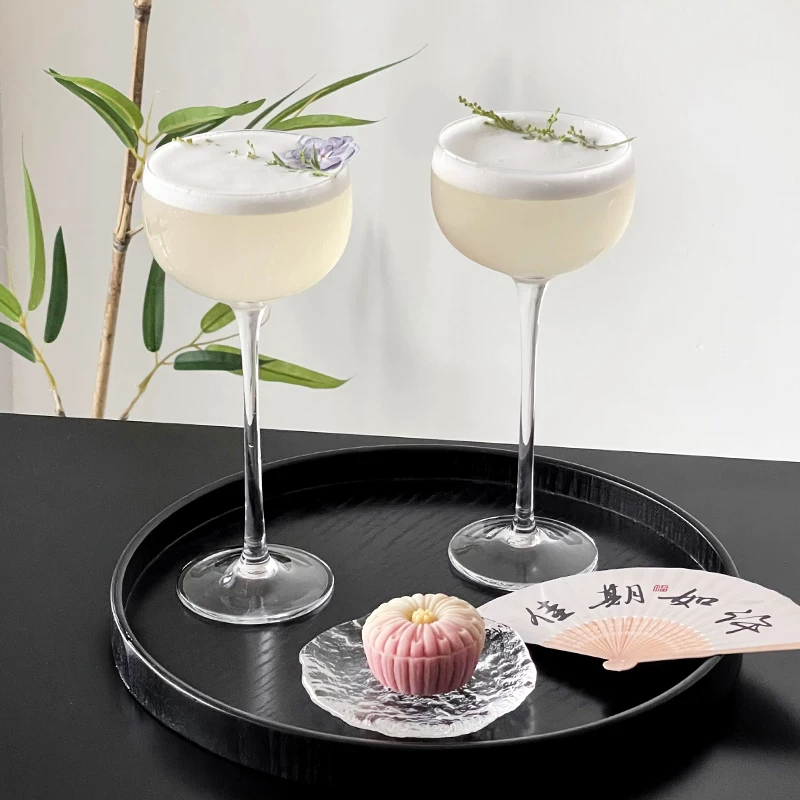 Ly cocktail Kimura thủ công kiểu Nhật, ly uống rượu tạo không khí sang trọng, ly pha lê hình tháp, ly chân cao, cốc thủy tinh, ly trà và rượu vang.