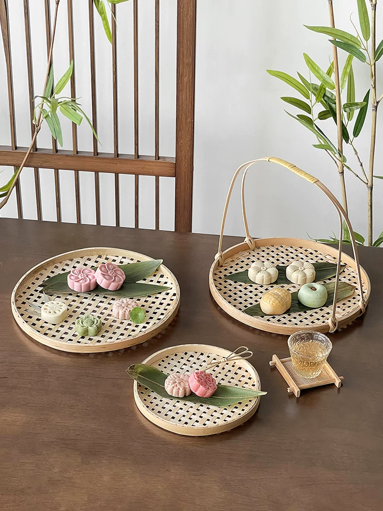 Giỏ tre nhỏ đựng đồ ăn, khay đựng đồ ăn nhẹ, giỏ đựng khoai tây chiên, giỏ đựng đồ chiên, đĩa đựng đồ ăn nhẹ kiểu Trung Quốc di động, đồ trang trí bằng tre đan dùng cho mục đích thương mại.
