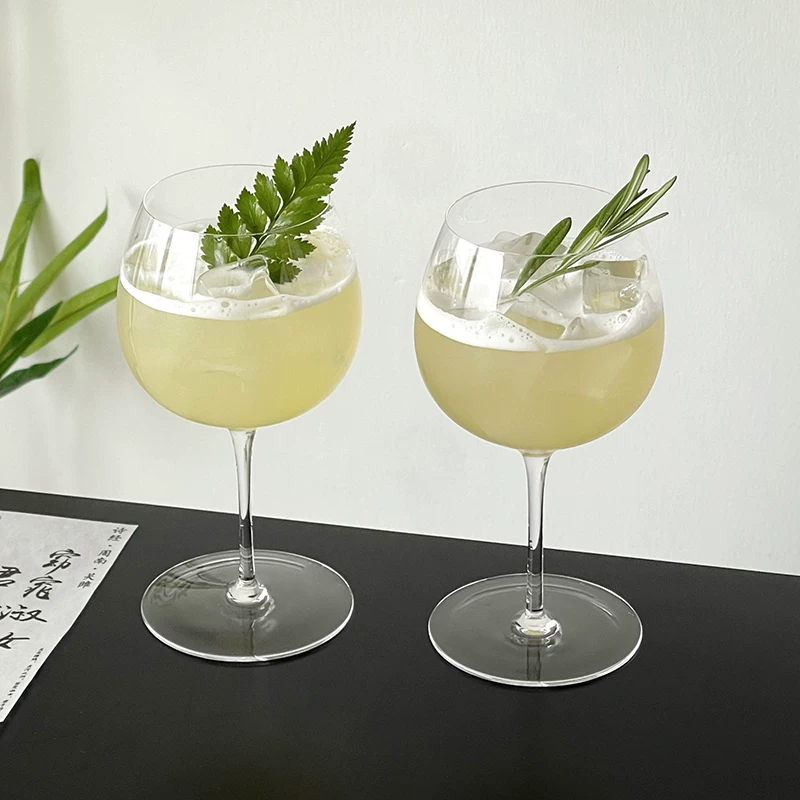 Ly cocktail sáng tạo độc đáo, ly thủy tinh pha lê cao cấp, ly có chân, ly gin tonic, ly rượu vang đỏ, ly rượu vang.